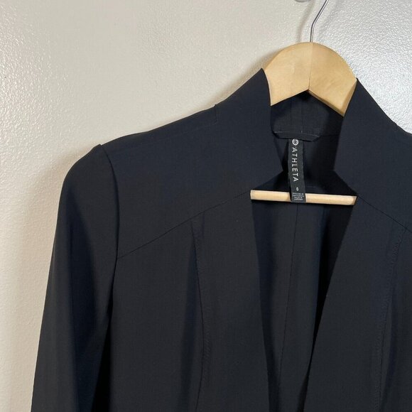 Athleta Cosmic Blazer Jacket Size 0 Black Work Office Career Business Travel - Picture 5 of 12